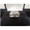 Image 1 : 14k White Gold Ring With Diamond, Size 7, Total Weight 9.1 Grams