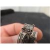 Image 7 : 14k White Gold Ring With Diamond, Size 7, Total Weight 9.1 Grams