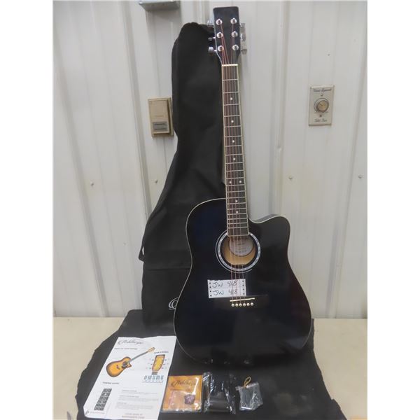Ashtharpe Electric Acoustic Guitar Kit With Soft Case, Extra Strings, Strap, and Picks