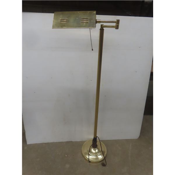 Brass Floor Lamp, Approximately 50" Tall