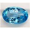 Image 1 : 33.36 ct Certified Royal Blue Topaz gemstone ($6,605 Appraisal)
