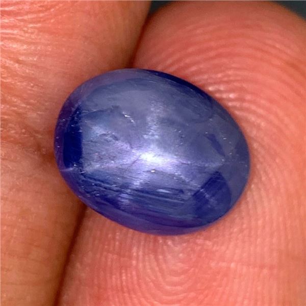 5.56 ct Certified Blue Star Sapphire gemstone Untreated ($6,200 Appraisal)