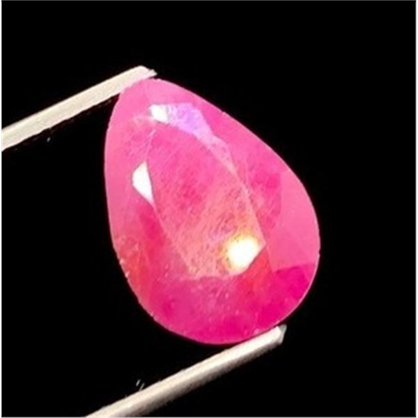 3.45 ct Certified Mozambique Ruby gemstone Untreated ($4,450 Appraisal)
