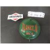 Image 1 : Irving Emblem 3'' x 3 3/4'' and Planet Jr. No. 6 Farm Implement Cast Plate Measuring 5" Across