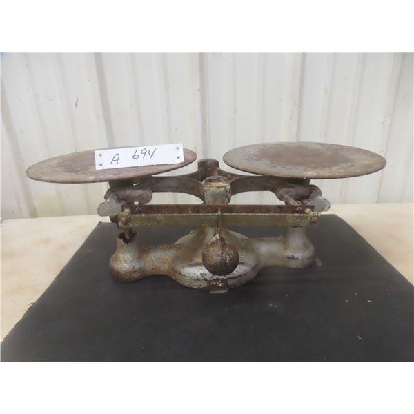 Antique Detecto Cast Iron Balance Scale Marked New York