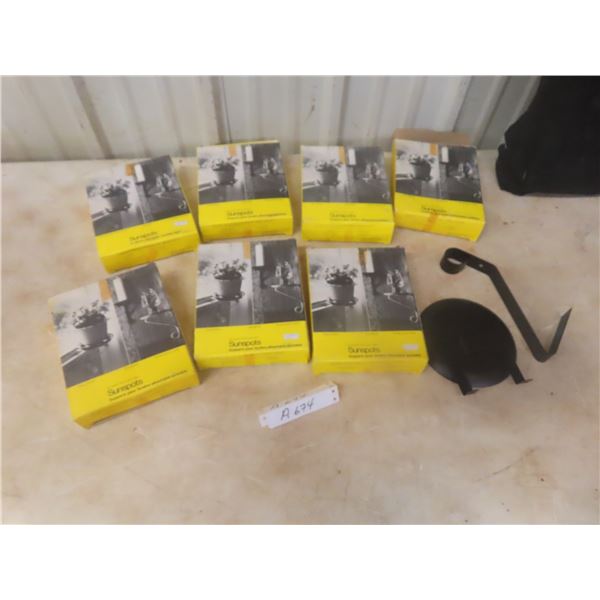 New Old Stock Seven Sunspot Clip-On Adjustable Window Stands