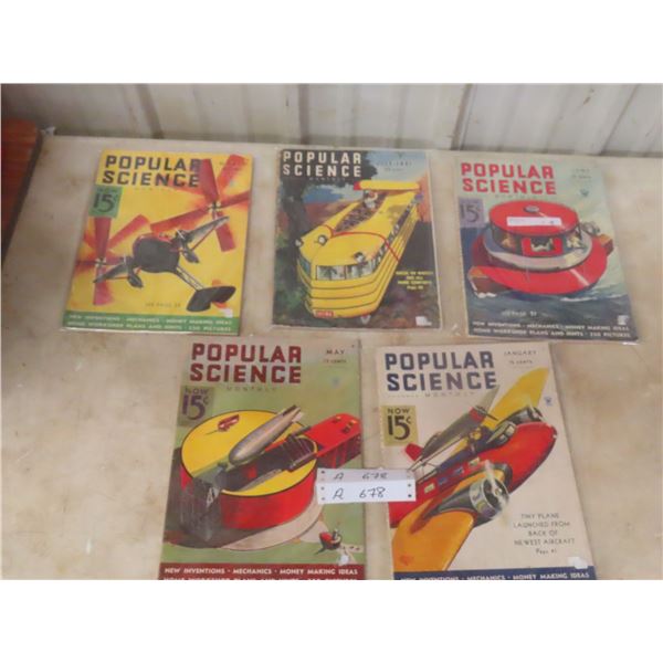Five Popular Science Magazines From the 1930s