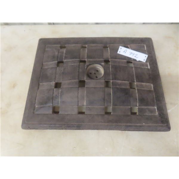 Cast Iron Stand Measuring 19" x 15" With Six Rubber Feet