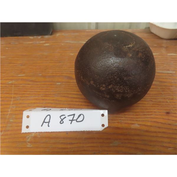 Vintage Cast Iron Cannonball