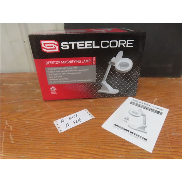 New Steelcore Desktop Magnifying Lamp