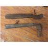 Image 4 : Vintage Woodworking Tools, Hooks and T-Square With Advertising