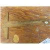 Image 8 : Vintage Woodworking Tools, Hooks and T-Square With Advertising