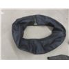 Image 2 : Two Floatation Devices With Inner Tubes, Pair of Swim Flippers and a Tote (No Lid) 