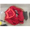 Image 6 : Two Floatation Devices With Inner Tubes, Pair of Swim Flippers and a Tote (No Lid) 