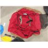 Image 7 : Two Floatation Devices With Inner Tubes, Pair of Swim Flippers and a Tote (No Lid) 