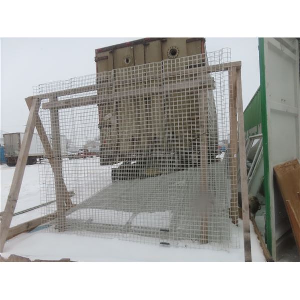 Eight Sections of Wire Mesh Panels Measuring 92" x 78"