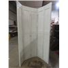 Image 1 : Five-Panel White Painted Bi-Fold Door Measuring Approximately 78 1/2" x 60"