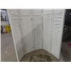 Image 2 : Five-Panel White Painted Bi-Fold Door Measuring Approximately 78 1/2" x 60"