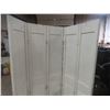 Image 3 : Five-Panel White Painted Bi-Fold Door Measuring Approximately 78 1/2" x 60"