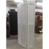 Image 4 : Five-Panel White Painted Bi-Fold Door Measuring Approximately 78 1/2" x 60"