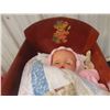 Image 8 : Vintage Doll Crib Measuring 17" x 27 1/2" x 15 1/2" With 21" Baby Bruno Doll