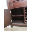 Image 15 : Wood China Cabinet With Glass Doors, Built-In Wine Rack and