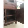 Image 16 : Wood China Cabinet With Glass Doors, Built-In Wine Rack and