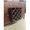 Image 18 : Wood China Cabinet With Glass Doors, Built-In Wine Rack and