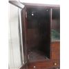 Image 5 : Wood China Cabinet With Glass Doors, Built-In Wine Rack and