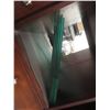 Image 7 : Wood China Cabinet With Glass Doors, Built-In Wine Rack and