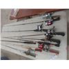 Image 1 : 9 Fishing Rods With Eight Fishing Reels