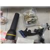 Image 2 : 20 x 50 Binoculars, Flashlights, Kodak Camera, Stop Cat Device, Assorted Cards, Plus More 
