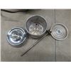 Image 17 : Vintage Chrome Toaster, Electric Percolator, Cake Decorator, Four Winnipeg Goldeyes Glasses