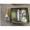 Image 9 : Vintage Chrome Toaster, Electric Percolator, Cake Decorator, Four Winnipeg Goldeyes Glasses
