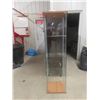 Image 1 : Glass Display Case With Three Glass Shelves Measuring 63 1/2" x 14 1/2" x 16 3/4"