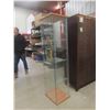 Image 3 : Glass Display Case With Three Glass Shelves Measuring 63 1/2" x 14 1/2" x 16 3/4"