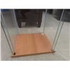 Image 5 : Glass Display Case With Three Glass Shelves Measuring 63 1/2" x 14 1/2" x 16 3/4"