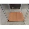 Image 3 : Glass Display Case With Three Glass Shelves Measuring 63 1/2" x 14 1/2" x 16 3/4"