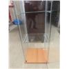 Image 4 : Glass Display Case With Three Glass Shelves Measuring 63 1/2" x 14 1/2" x 16 3/4"