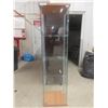 Image 1 : Glass Display Case With Three Glass Shelves Measuring 63 1/2" x 14 1/2" x 16 3/4"