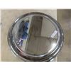 Image 5 : Two Chrome-Framed Round Mirrors Measuring 24" Diameter