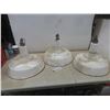 Image 1 : Three Porcelain Light Shades Measuring 17 3/4" Diameter