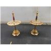 Image 10 : Crystal Ice Bucket With Tongs, Two Vintage Toledo Sword Cocktail Pick Sets, Brass Ashtray
