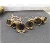 Image 12 : Brass Kettle and Bowl, Vintage Ashtray With Matching Holder, Vase, Set of Bells 