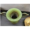 Image 5 : Brass Kettle and Bowl, Vintage Ashtray With Matching Holder, Vase, Set of Bells 