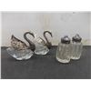 Image 2 : Silver-Plated: Serving Tray, Pitcher, Salt, Pepper Shakers  Plus More 