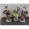Image 2 : Three Scottish China Figurines Measuring 7" Tall, Scottish Brooch