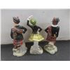 Image 3 : Three Scottish China Figurines Measuring 7" Tall, Scottish Brooch