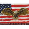 Image 10 : American Flag Tapestry With Bald Eagle 34" x 51" , Vintage BC Centenary Fabric and Helmet Size Mediu