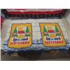 Image 11 : American Flag Tapestry With Bald Eagle 34" x 51" , Vintage BC Centenary Fabric and Helmet Size Mediu